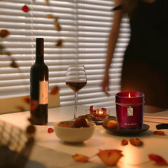 LunaLoved sandalwood-ebony base detail adds warm, grounded ambiance.