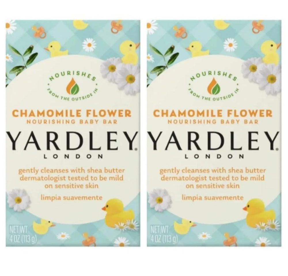 Lunch Money Nourishing 4oz Baby Bath Soap Bar – Yardley Chamomile, 2 Pack