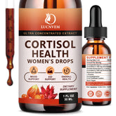 Bottle of LUCNVEM Cortisol Drops for Women