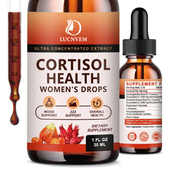 Bottle of LUCNVEM Cortisol Drops for Women