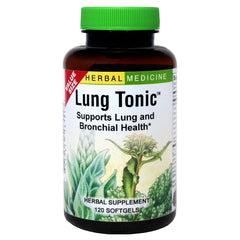 Herbs Etc Lung Tonic bottle and packaging on white background