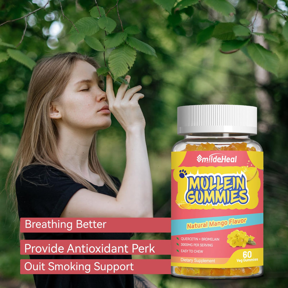 Lung health support with mullein leaf extract