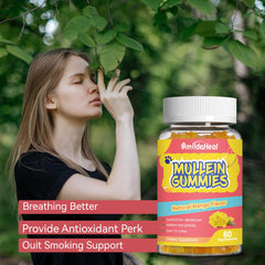 Lung health support with mullein leaf extract