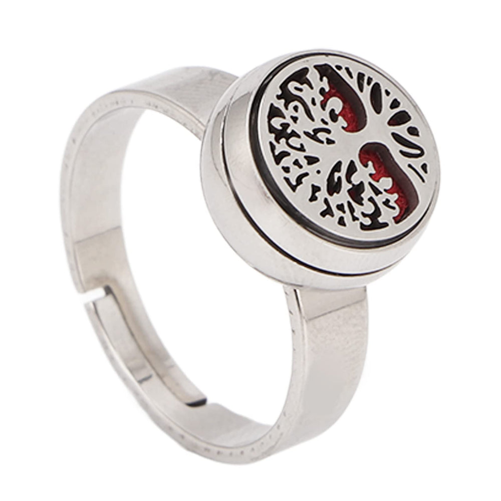 Luqeeg Aromatherapy Finger Ring closeup showcases elegant diffuser design for on-the-go relief