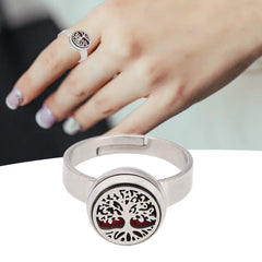 Luqeeg Aromatherapy Finger Ring open fit shows adjustable comfort across finger sizes