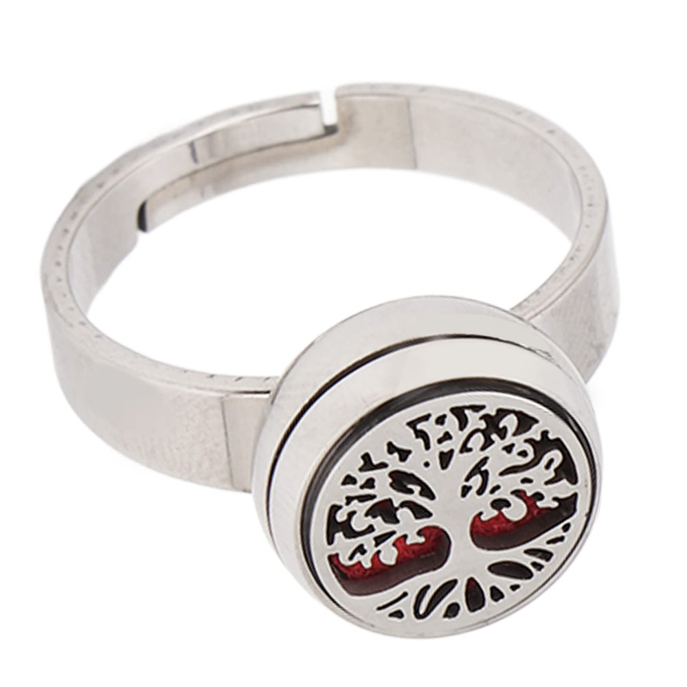 Luqeeg Aromatherapy Finger Ring stainless steel material offers color stability and rust resistance