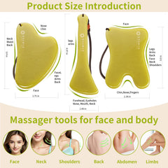 Jade gua sha facial tool close-up 1