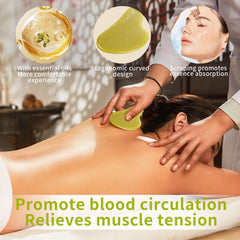 Jade gua sha facial tool close-up 2