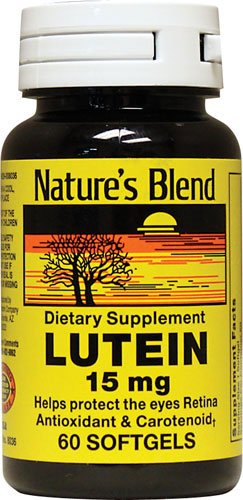Close-up of lutein 15mg softgels
