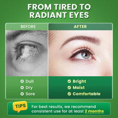 Package showing essential vitamins and minerals for eye health