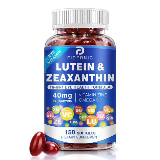Hero image of Lutein & Zeaxanthin eye supplement softgels, 150-count