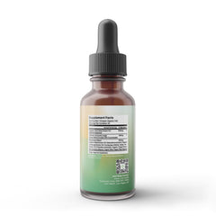 Dropper dispensing Neuro Drops next to the bottle