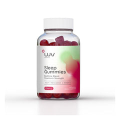 LUV health Sleep Gummies 30-count bottle front label