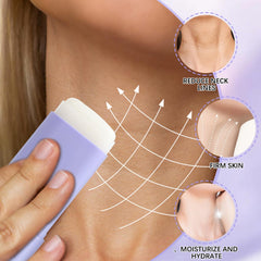 Luvandier Samuwak cream texture on skin, softening and nourishing the décolletage