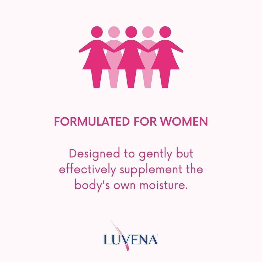 Luvena Moisturizer packaging image emphasizing menopause-support labeling.