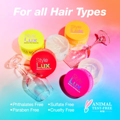 Lux Collection Style Lux bottle emphasizes shine and conditioning benefits