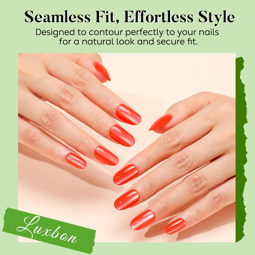 Luxbon thick PMMA nails shown for durability and comfortable wear
