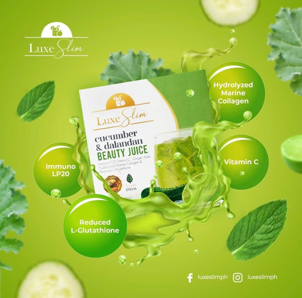 Pack shot of Luxe Slim Beauty Juice sachets (10 x 21g)