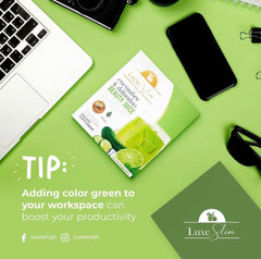 Nutritional and safety labels on Luxe Slim packaging
