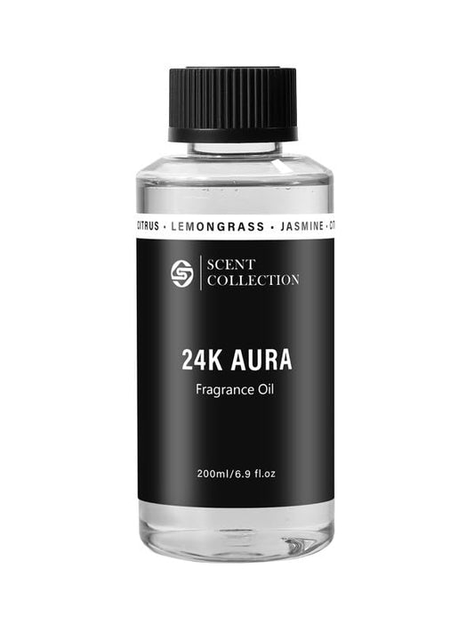 200ml bottle of Luxury Hotel Scent Diffuser Oil in Bergamot Lemongrass
