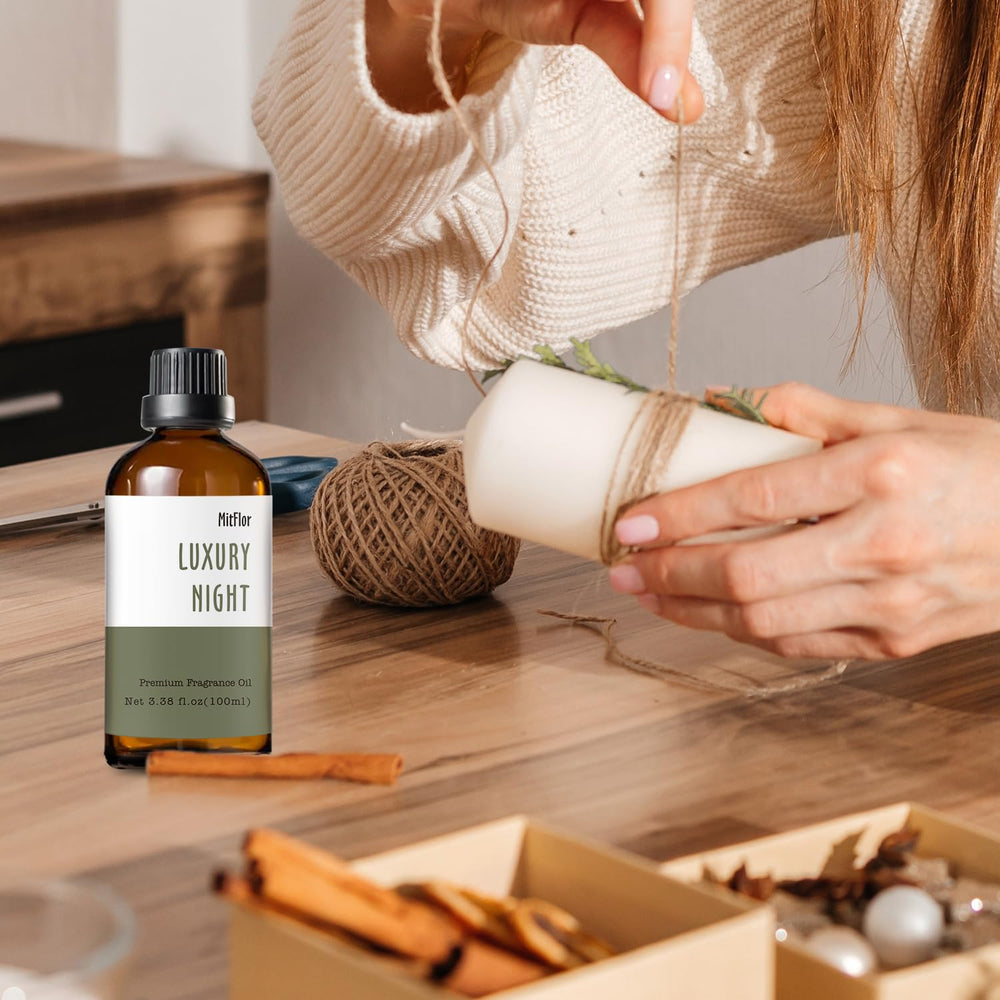 Aromatic setup with the fragrance oil diffusing in a cozy room