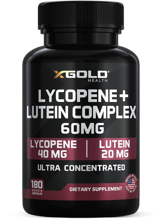 Hero image of Lycopene + Lutein 60mg supplement bottle