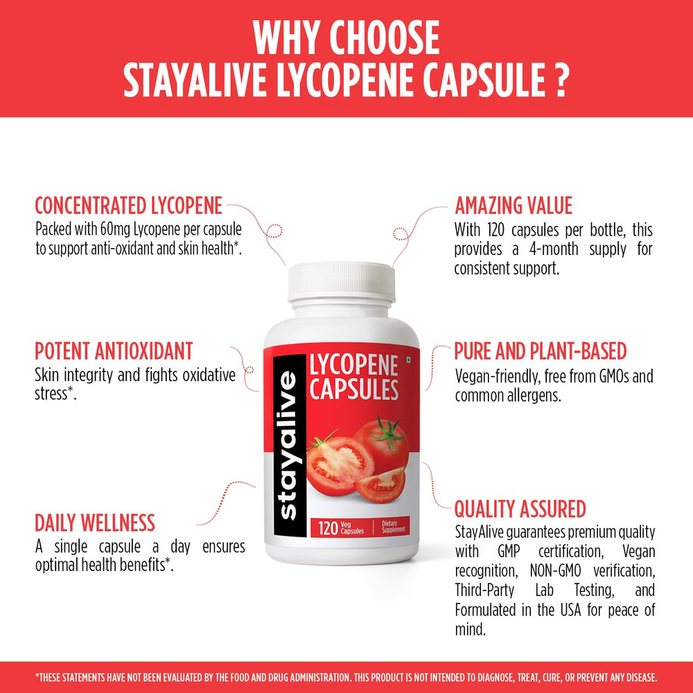 Lifestyle image showing health routine with lycopene
