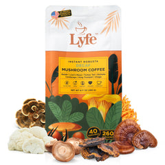 LYFE Organic Instant Decaf Mushroom Coffee – 40 Servings hero image