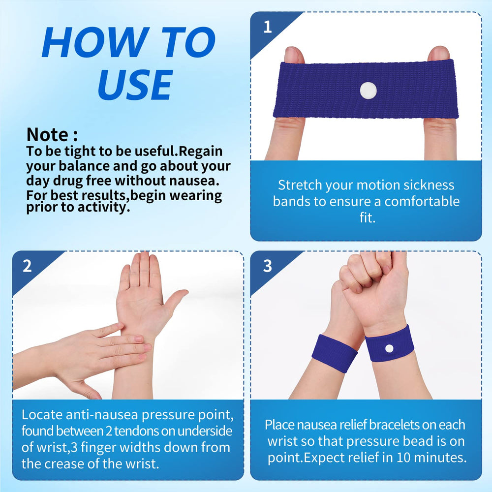LYJEE motion sickness band in-car use shows portable comfort.