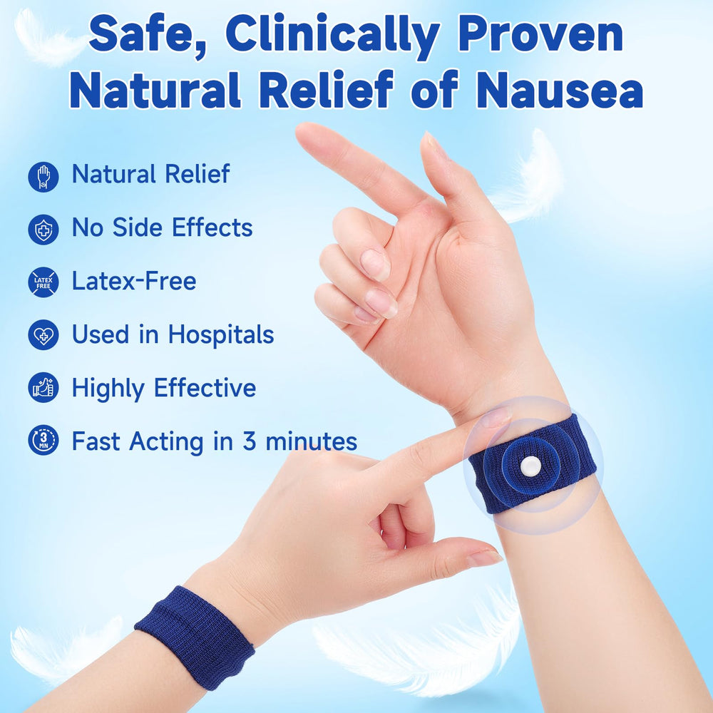 LYJEE motion sickness band travel-on-the-go design for on-the-go use.