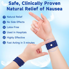 LYJEE motion sickness band travel-on-the-go design for on-the-go use.
