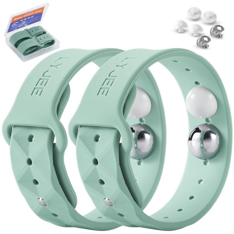 LYJEE motion sickness bands with comfort-fit for quick nausea relief.