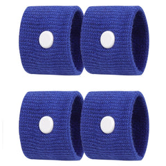 LYJEE motion sickness bracelets close-up on wrist, suggesting potential nausea relief during travel.