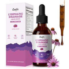 Front view of Lymphatic Drainage Drops bottle