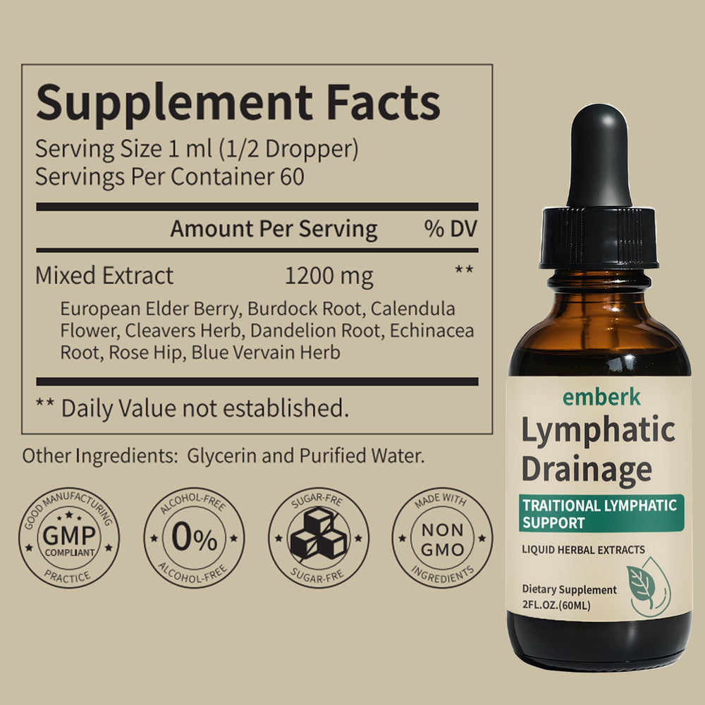 Herbal lymphatic drops with Blue Vervain and Calendula