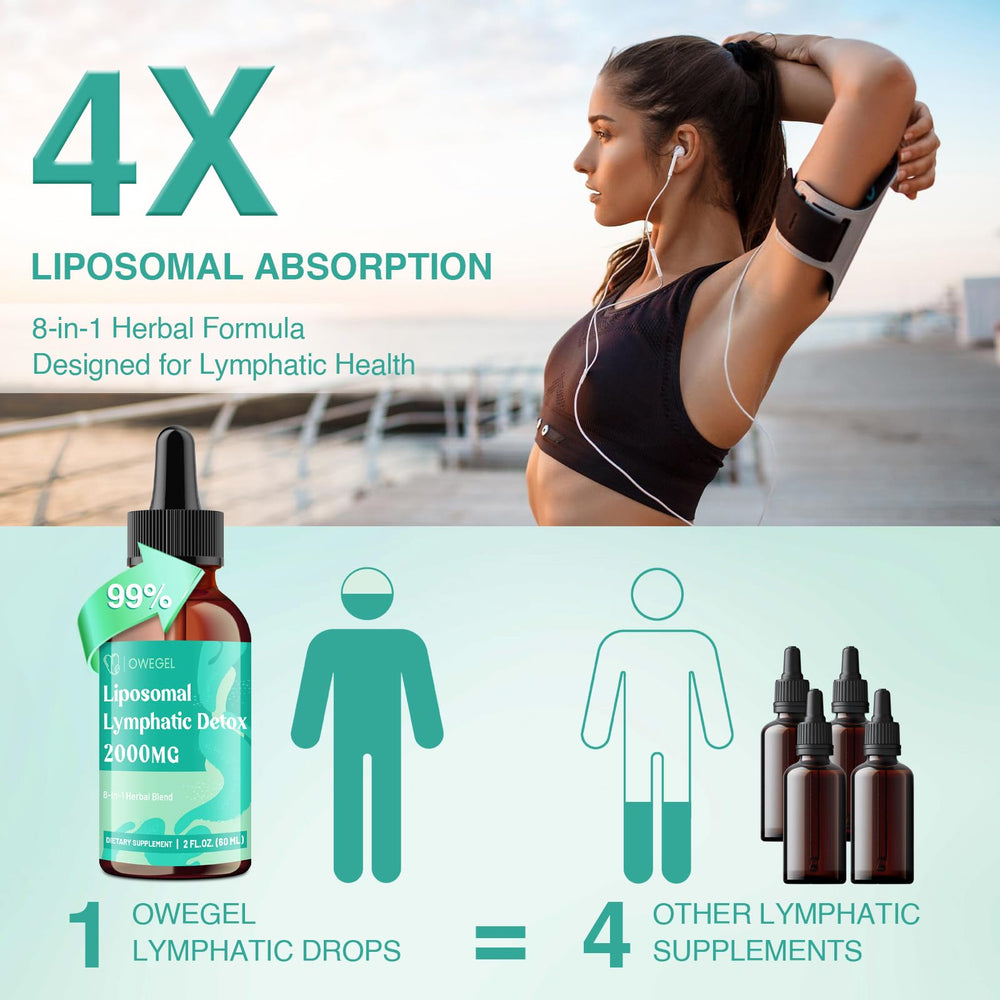 Lymphatic and immune support concept graphic