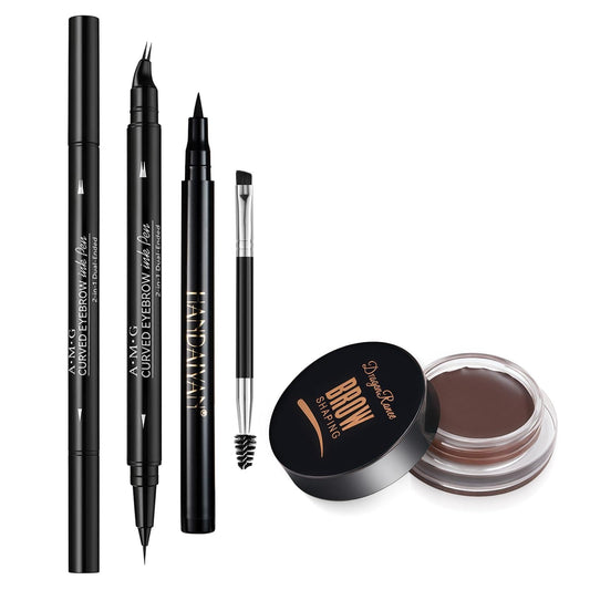 LYNEMOGA eyebrow pen makeup kit set with all-in-one tools for natural brow definition