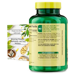 Spring Valley L-Lysine bottle label highlighting gluten- and dairy-free formula