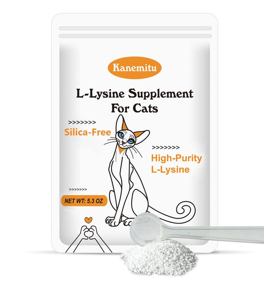 Lysine for Cats Micro Granulated L-Lysine Supplement package, 5.3 oz