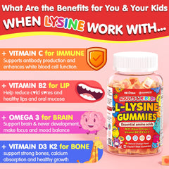 Lysine Gummies with vitamin B2 for collagen support