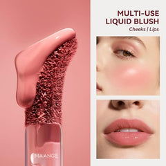 MAANGE Liquid Blush eye look demo with coordinated shade.