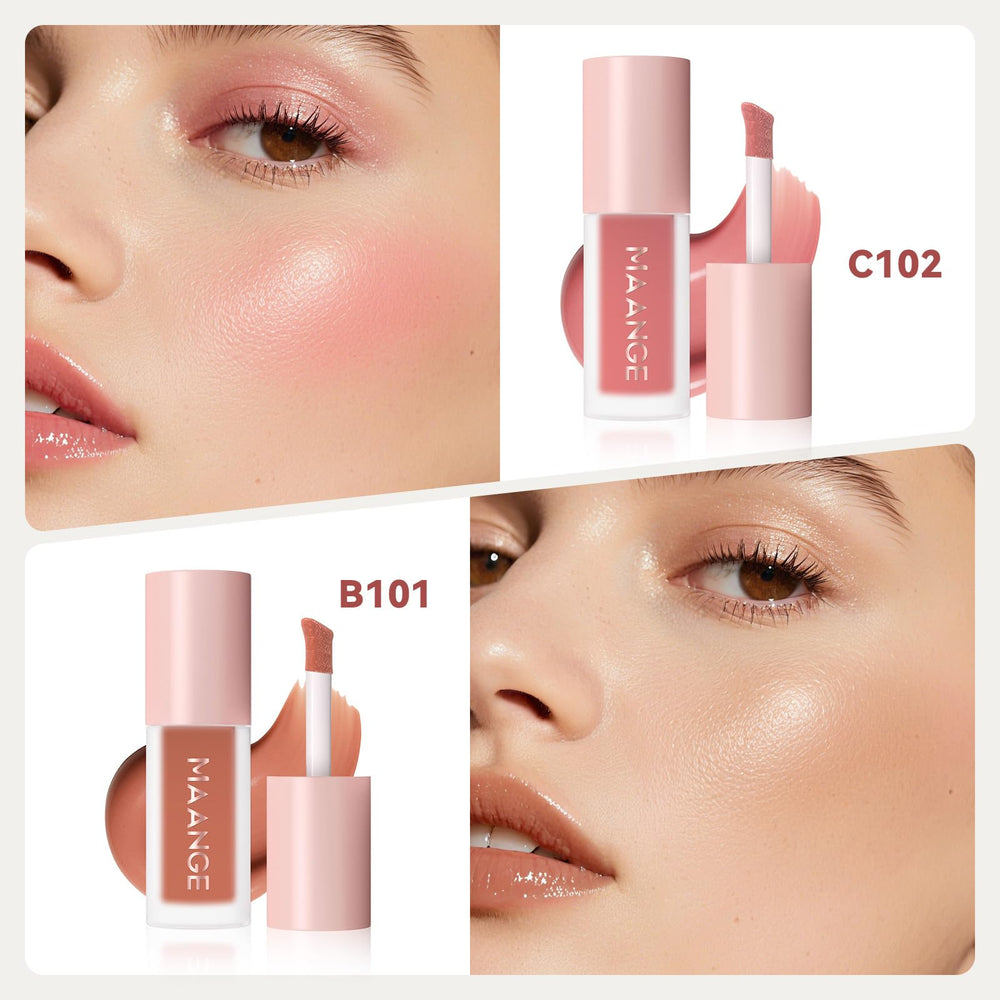 MAANGE Liquid Blush packaging detail and sleek design.