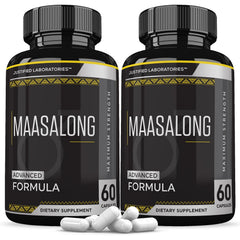 Justified Laboratories Maasalong Advanced Men's Health Formula 2-Pack capsules bottle front view