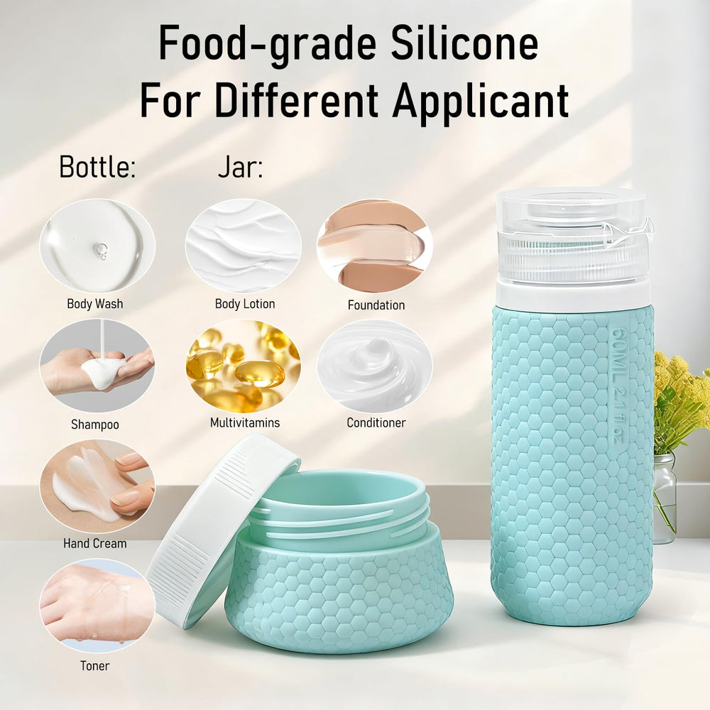 Mabnuby leak-proof cap lid ensures spill-free travel with liquids.