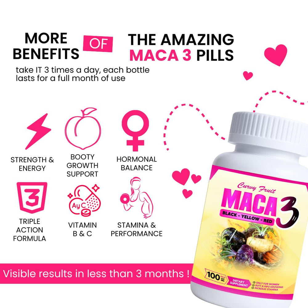 Packaging of Maca 3 Capsules product