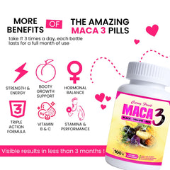 Packaging of Maca 3 Capsules product