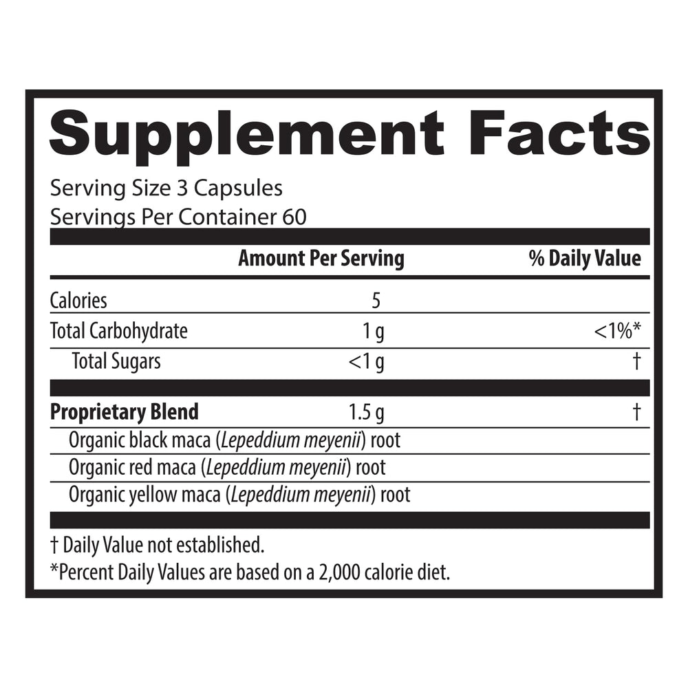 Maca root boosts energy and stamina