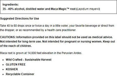 Serving suggestion: Maca Magic Express energy liquid in a glass