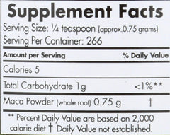 USDA Organic Maca Powder label on packaging