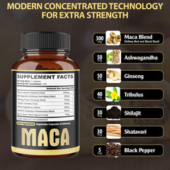 Maca root extract with Ashwagandha capsule